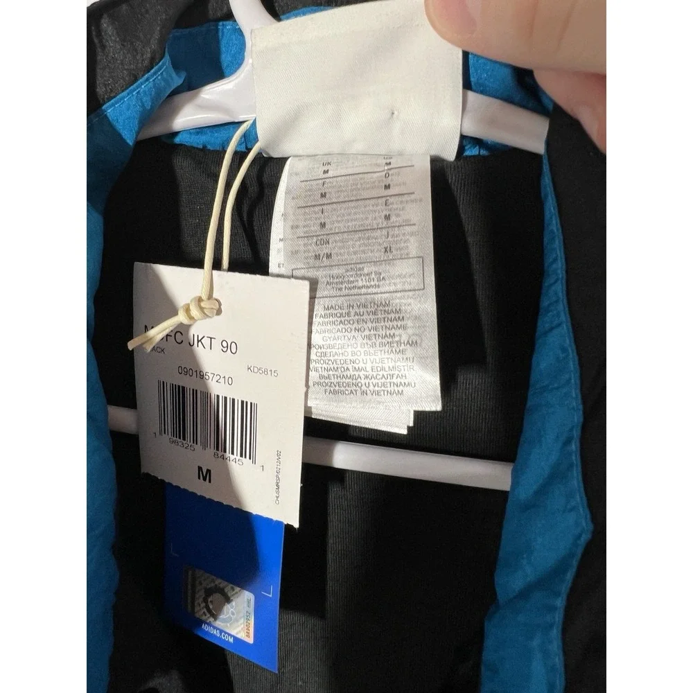 adidas Manchester United Woven Jacket 90 Mens M KD5815 1992 Retro NWT